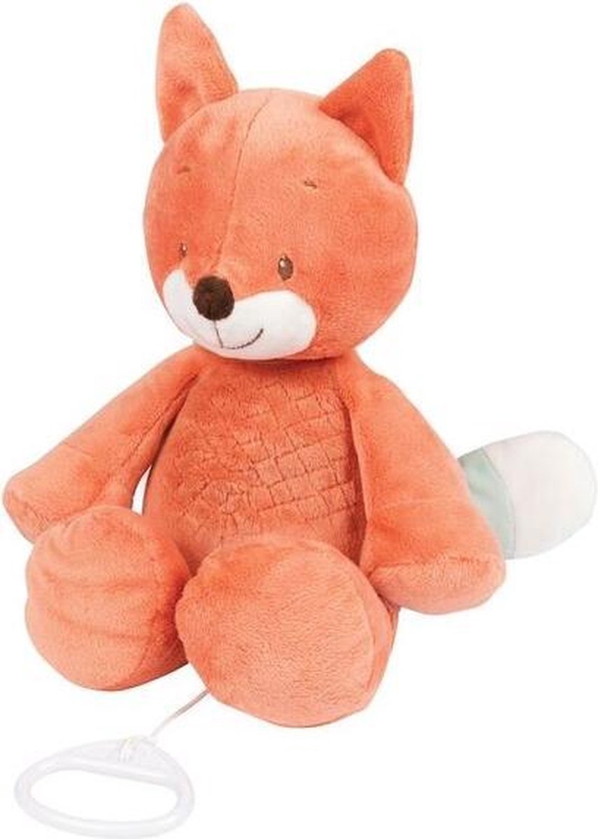 Nattou Vos Oscar - Knuffel met Muziek - 28 cm - Oranje