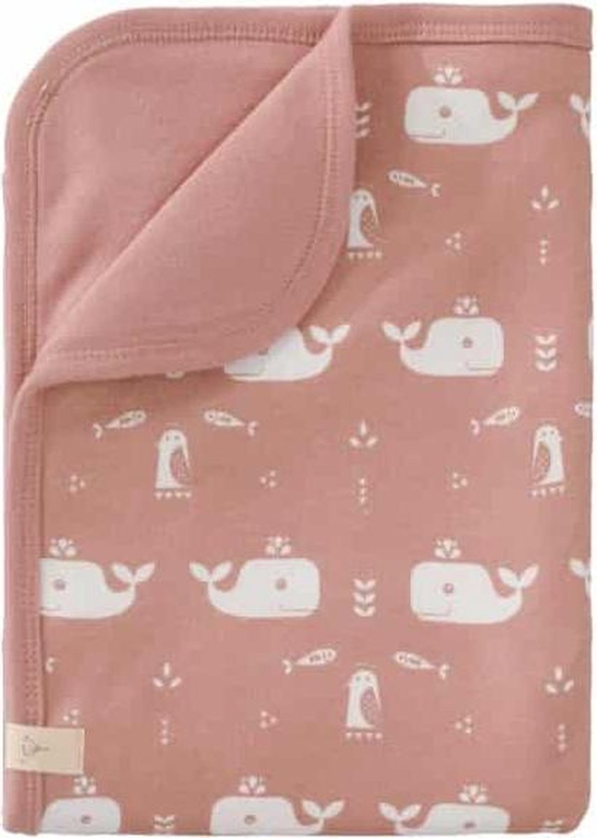 Fresk Baby deken Walvis Zacht Roze