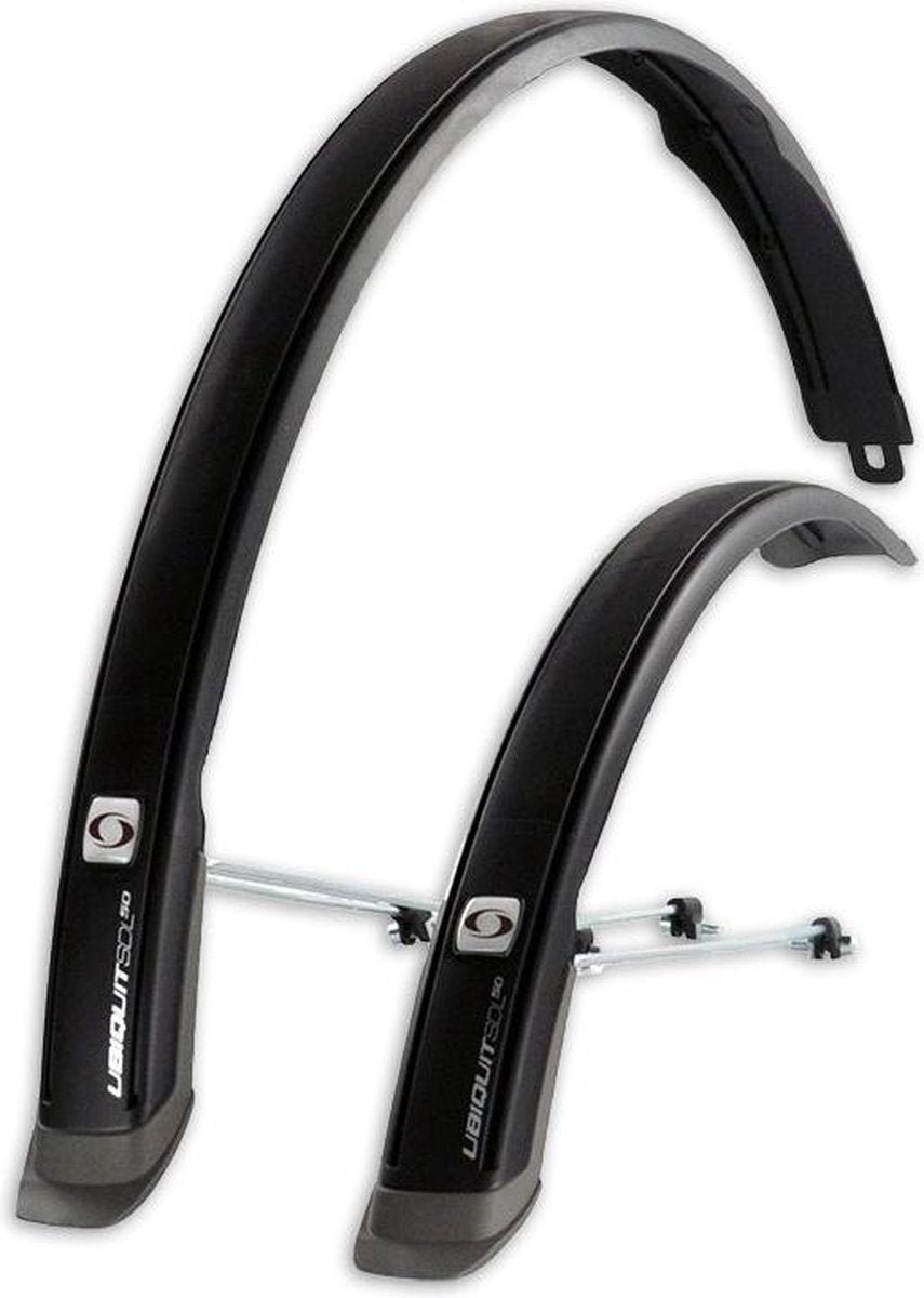 Simpla Spatbordenset Ubiquit 50 28 Inch Zwart/grijs
