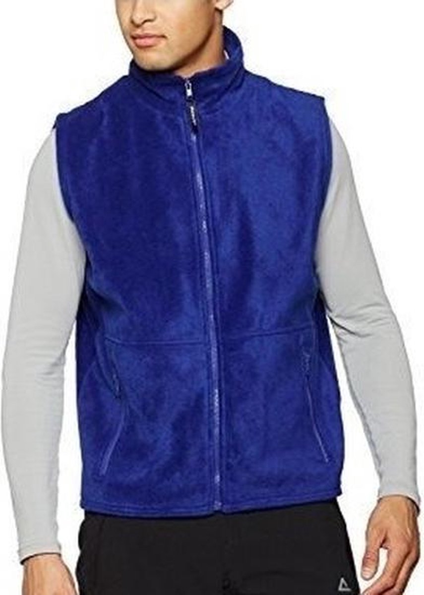 Fleece bodywarmer voor heren S Navy