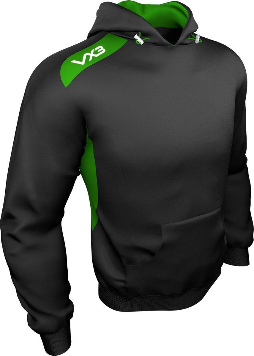 VX3 Team Tech hoodie Black/Emerald 3XL