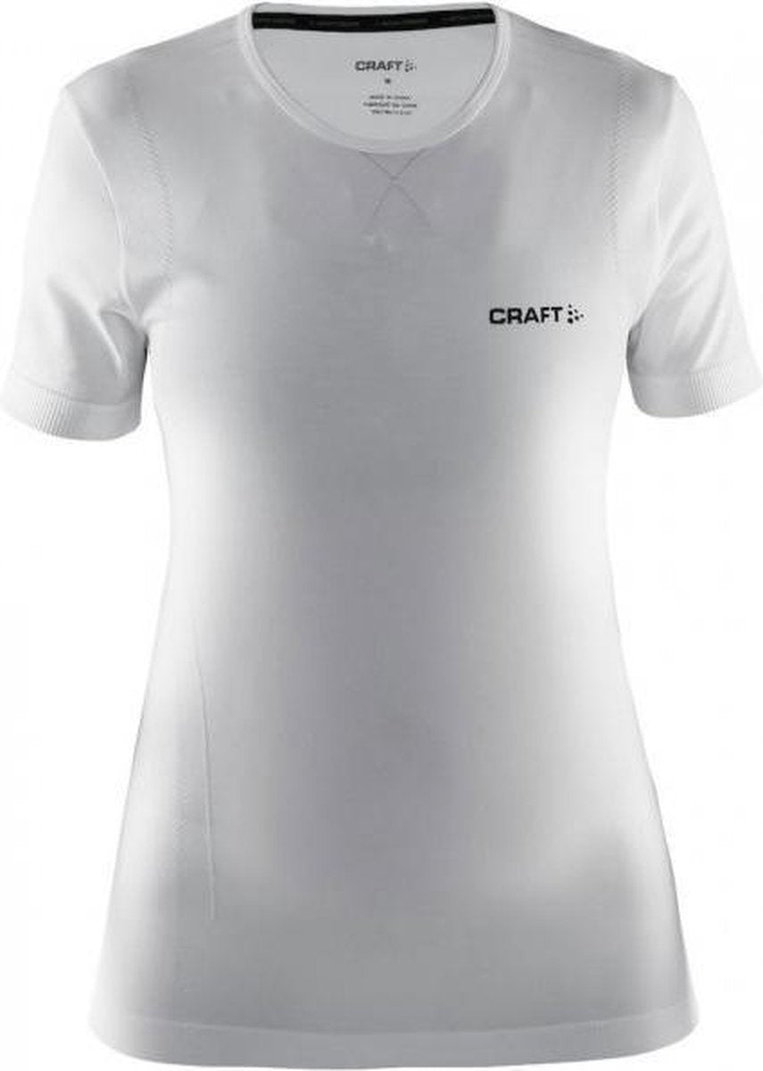 Craft Active Comfort RN Short Sleeve Sportshirt Dames - Maat L - Wit