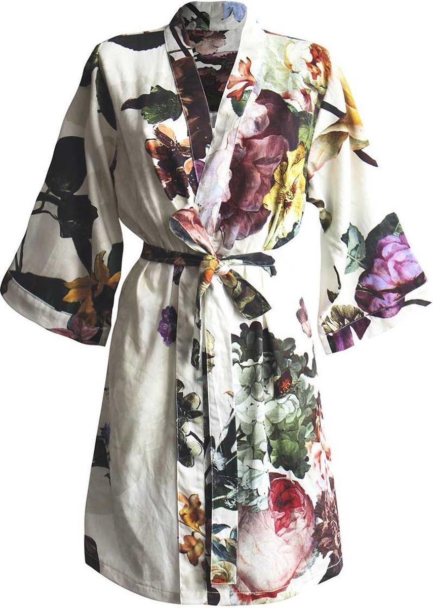 Essenza Dames Nachtmode kimono L - Ecru