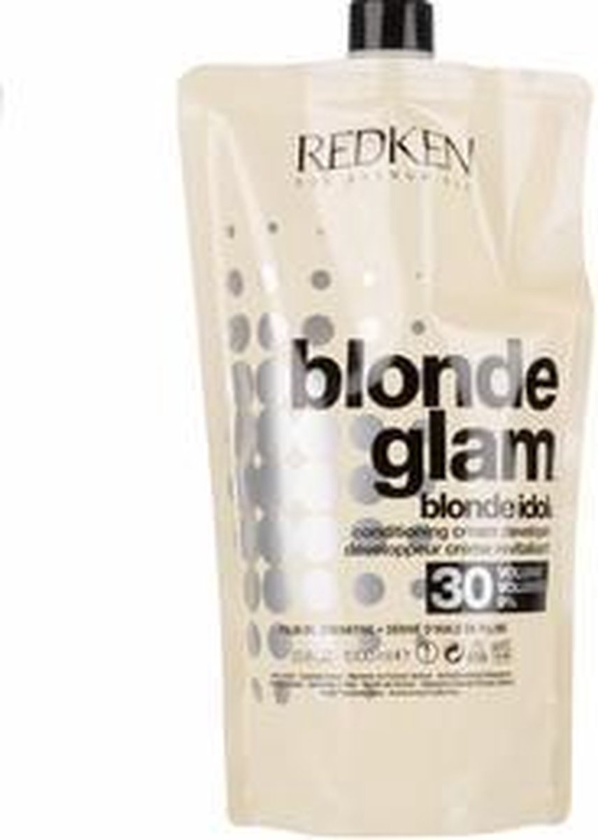 Redken Blonde Idol Products : Redken Blonde Idol 30 Volume 9% Blonde Glam Conditioning Cream Developer 33.8oz/1000ml