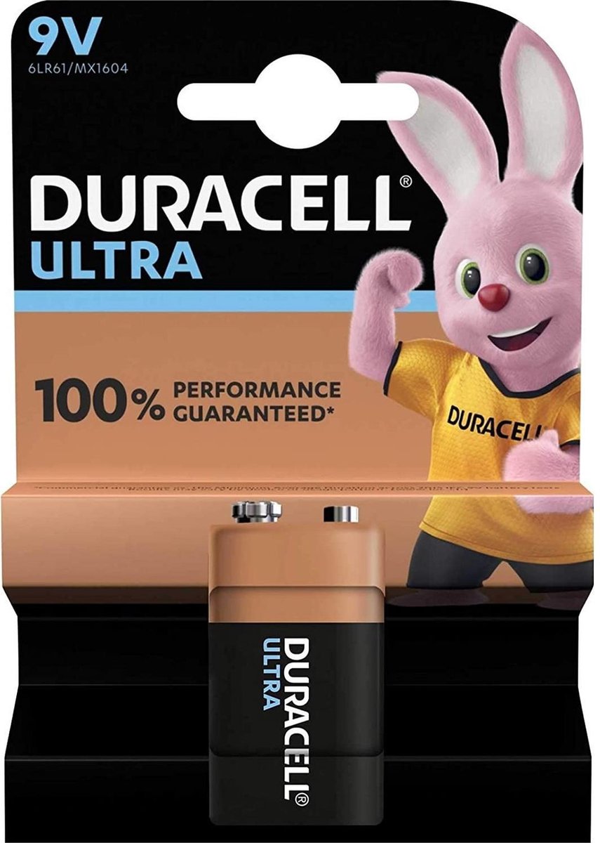 Duracell Ultra alkaline 9V-batterij
