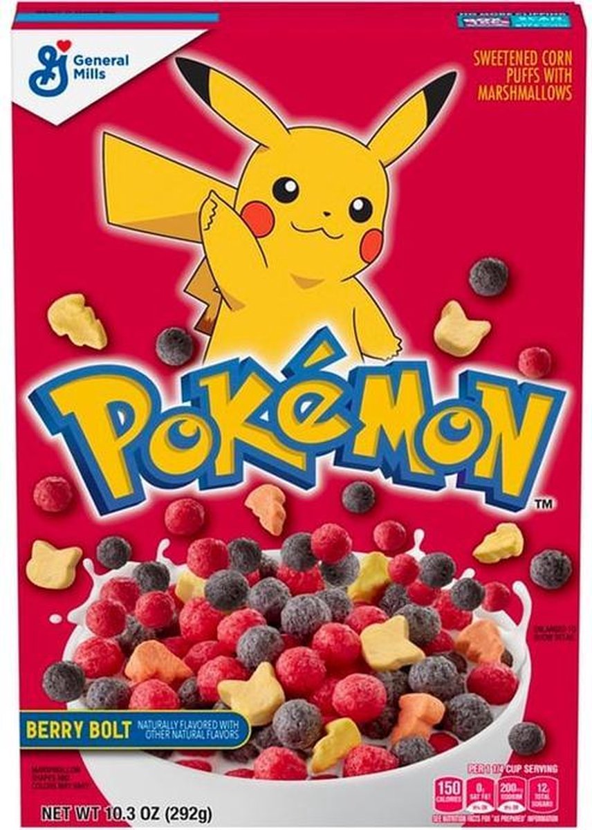 General Mills Pokemon Cereal Berry Bolt 292 gr
