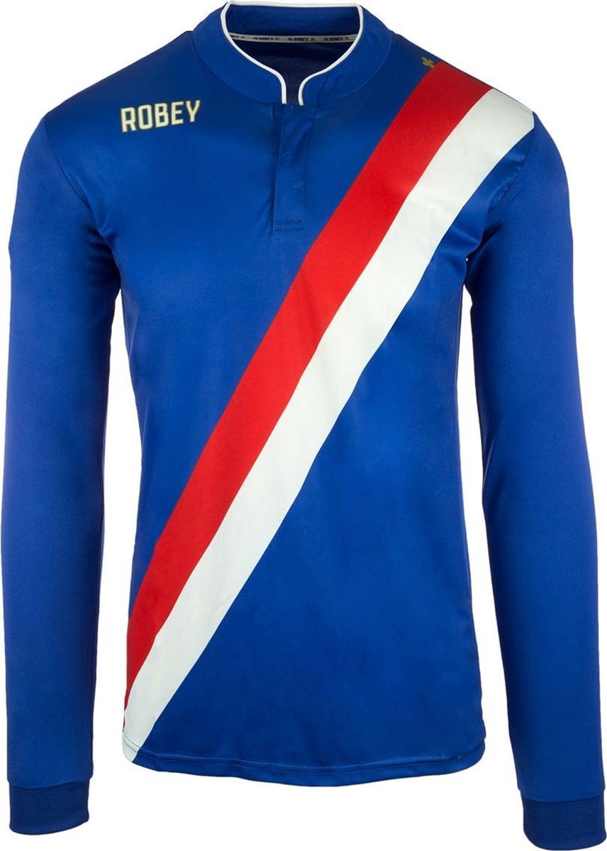 Robey Anniversary LS voetbalshirt lange mouwen (maat XL) - Royal Blue
