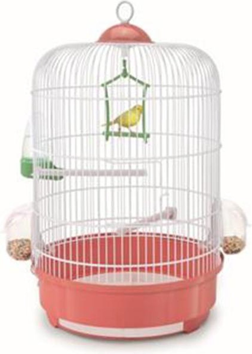 Imac Vogelkooi - Milly Wit/Roze - 33x48cm