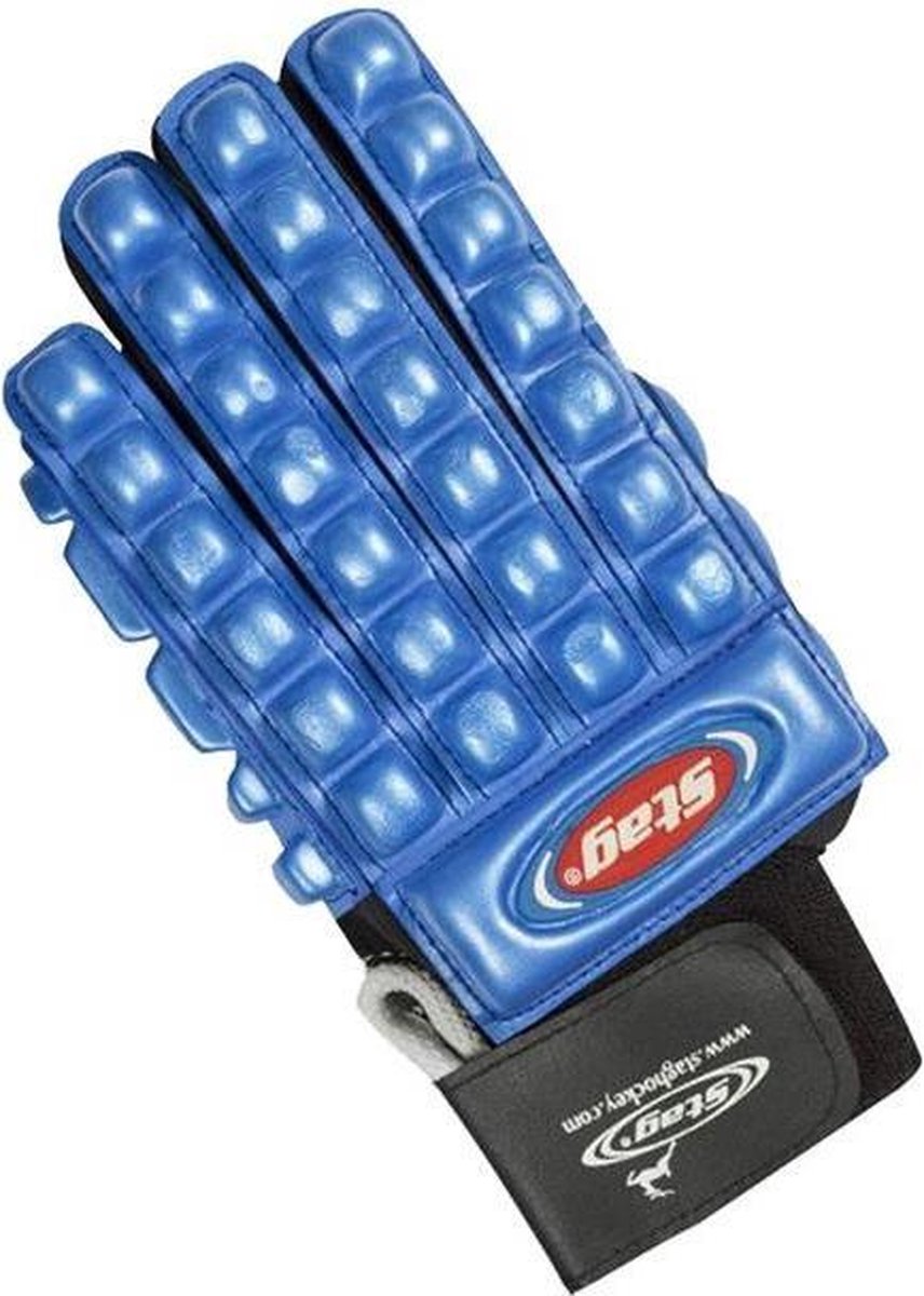 Stag Hockeyhandschoen Links Super Bone Zaal Blauw Maat L