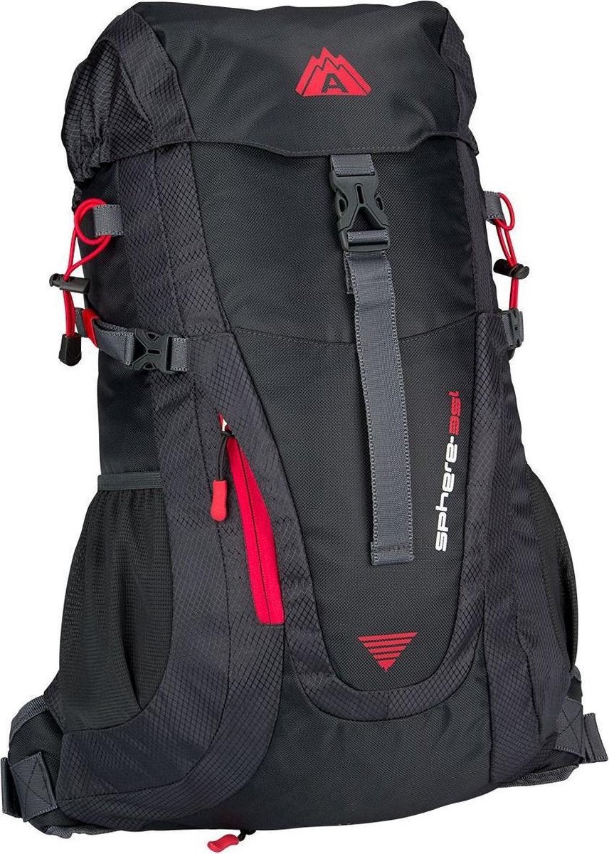 Abbey Backpack - Unisex - antraciet/rood