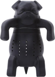 Thee-ei hond voor losse thee - theezeef / theefilter - kleur zwart