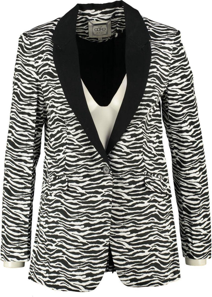 Aaiko gevoerde blazer katoen stretch blazer - Maat M