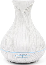 Itagala Geurverspreiders | Aroma diffuser Vaas | Aromatherapie | Ultrasone etherische olie verdamper en vernevelaar | 550ml | Luchtverfrisser en luchtbevochtiger met verlichting | Met afstandsbediening |White