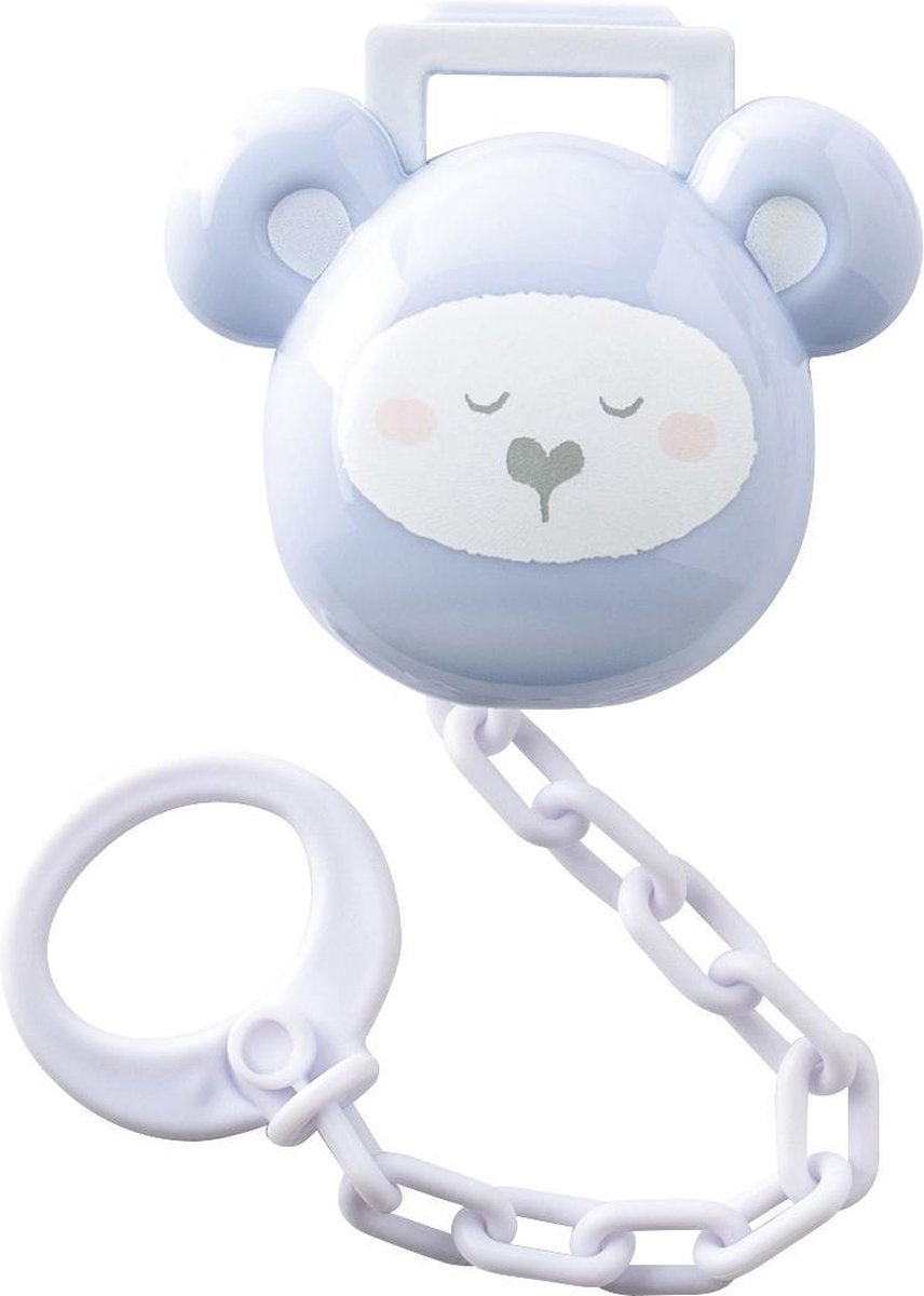 Saro Fopspeenketting Happy Teddy Junior Blauw
