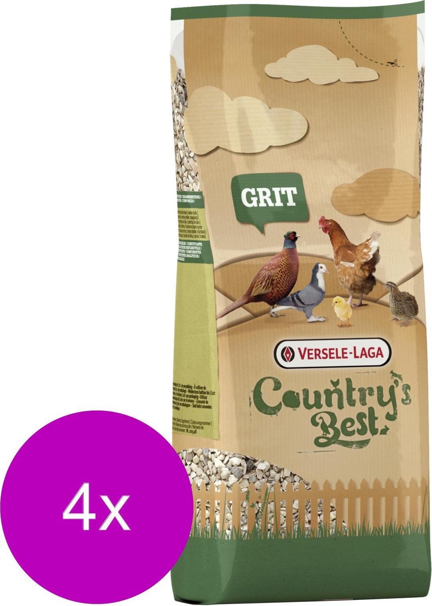 Versele-Laga Country`s Best Grit - Kippenvoer - 4 x 2.5 kg
