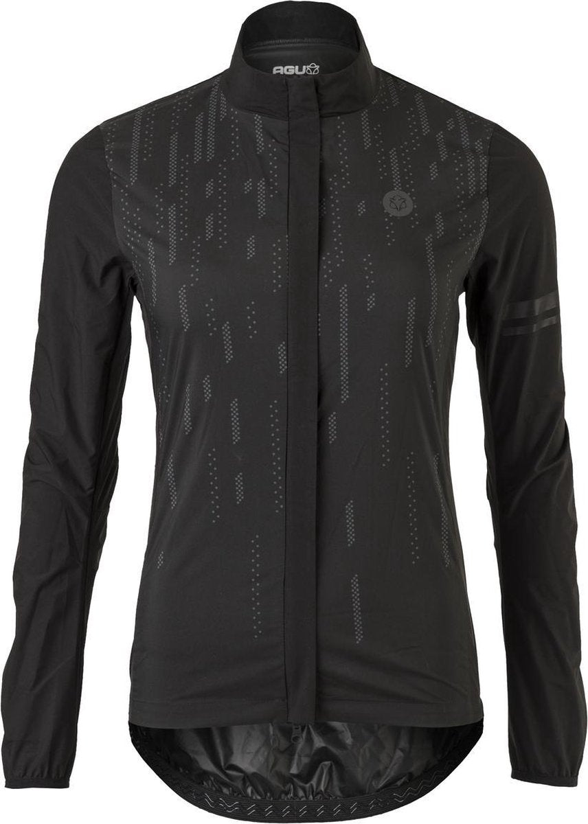 AGU Storm Breaker Regenjas Essential Dames Hi-vis - Zwart - M