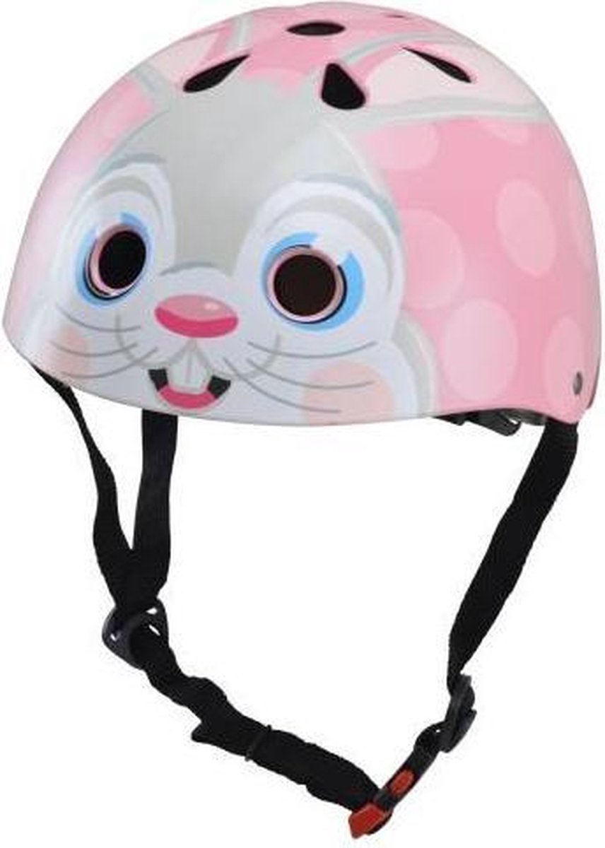 Skate- & fietshelm bunny pink | Kiddimoto