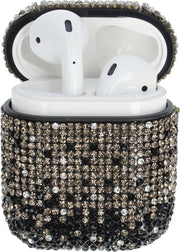 AirPods Case "Bling Bling" ZWART - Airpods hoesje - Airpods case - Beschermhoes voor AirPods 1/2