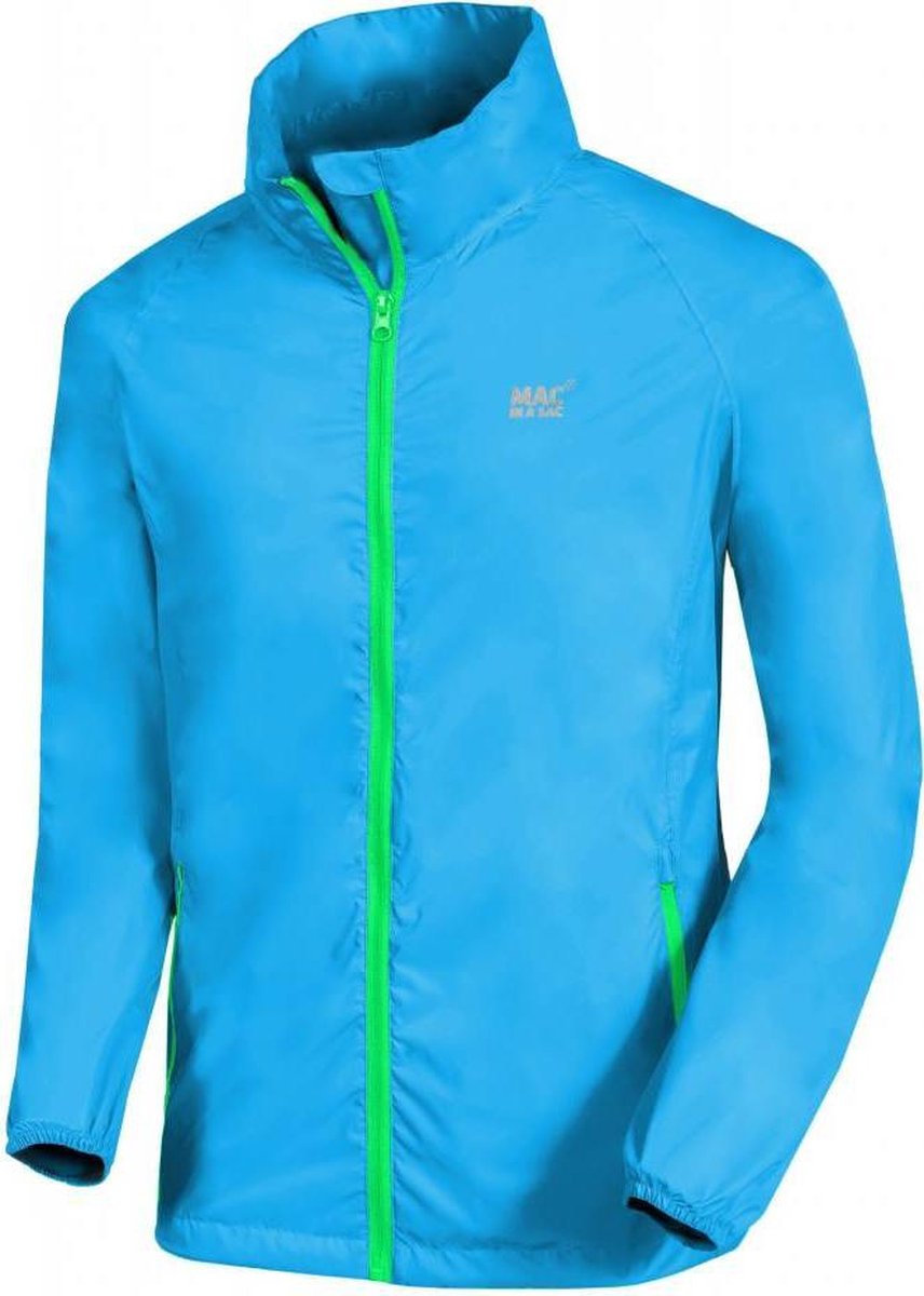 Mac in a Sac Origin 2 Regenjas Unisex - Neon Blauw - Maat S