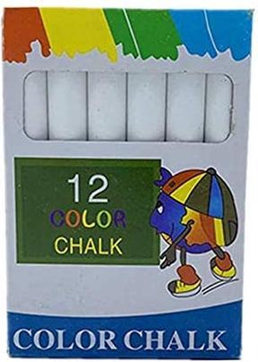 Doodadeals® | Krijtjes Schoolbord | Bordkrijt | Schoolkrijt | Schoolbordkrijt | Schoolbord Krijt | Wit Krijt | 24 stuks