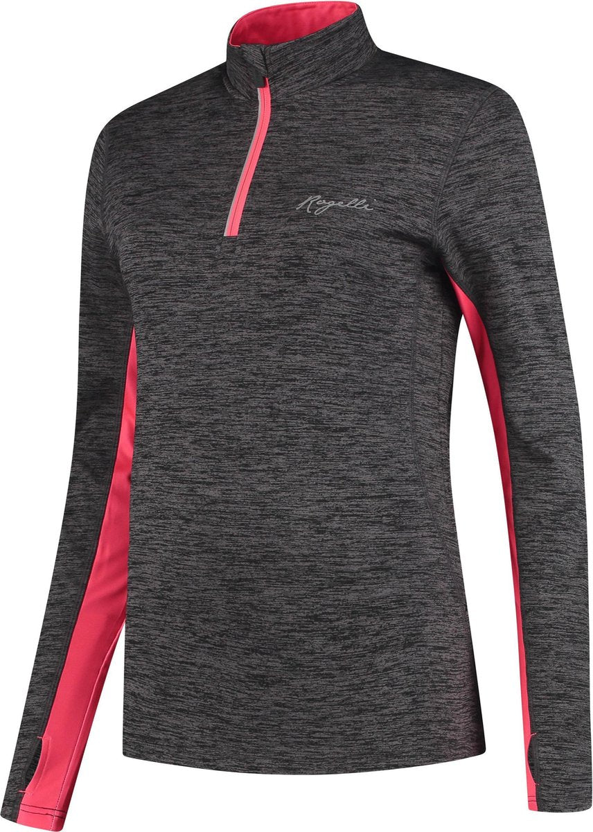 Dames Rogelli Runningtop Special Zwart/Coral -  Maat L