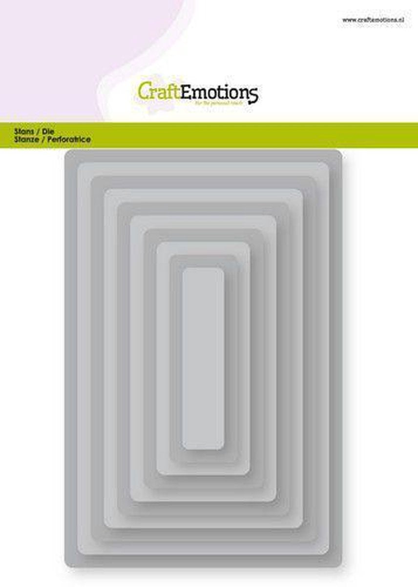 CraftEmotions Big Nesting Die - rechthoeken