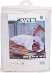 NATURE Afvalzak voor bouwmaterialen - Wit - 60 l - H100xÿ60 cm