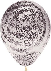 Bedrukte Ballonnen Swirl Grijs 30 cm 25 stuks