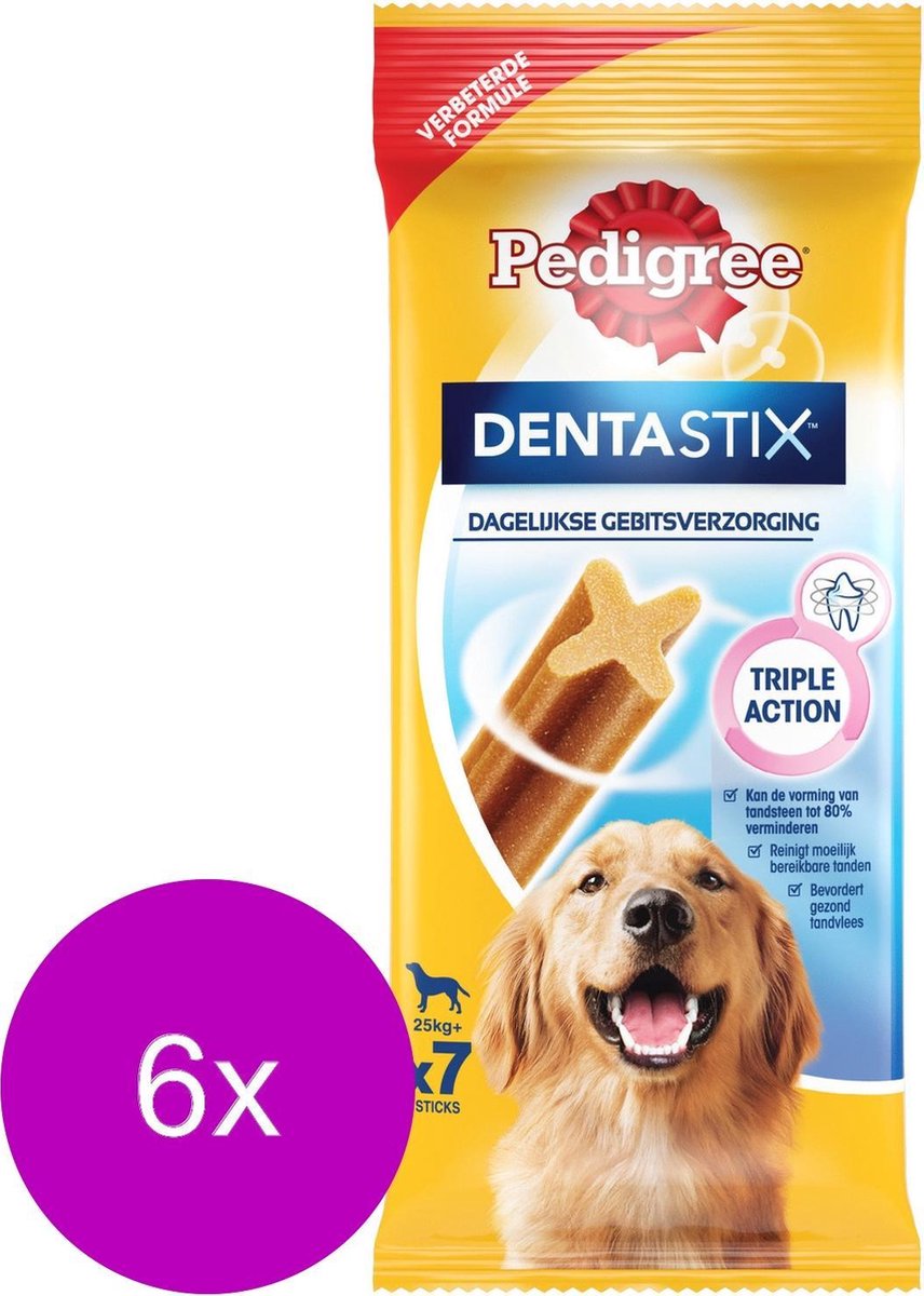 Pedigree Dentastix - Hondensnacks - 6 x Dental 7 stuks Maxi