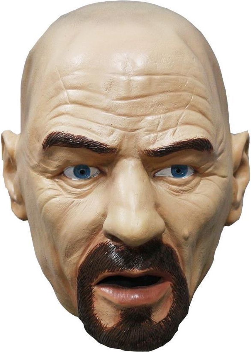 Walther White masker deluxe (Breaking Bad) / Man masker met kaal hoofd
