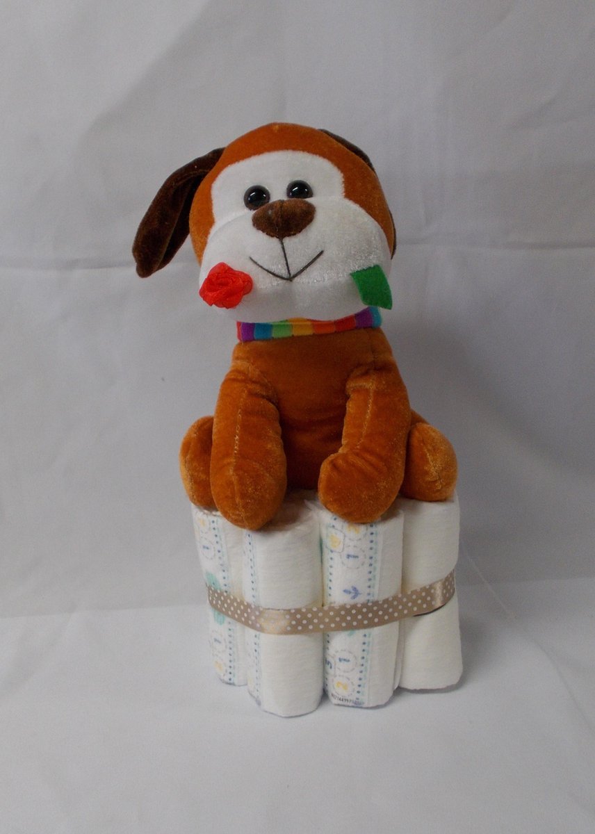 1 laag pampertaart hondje