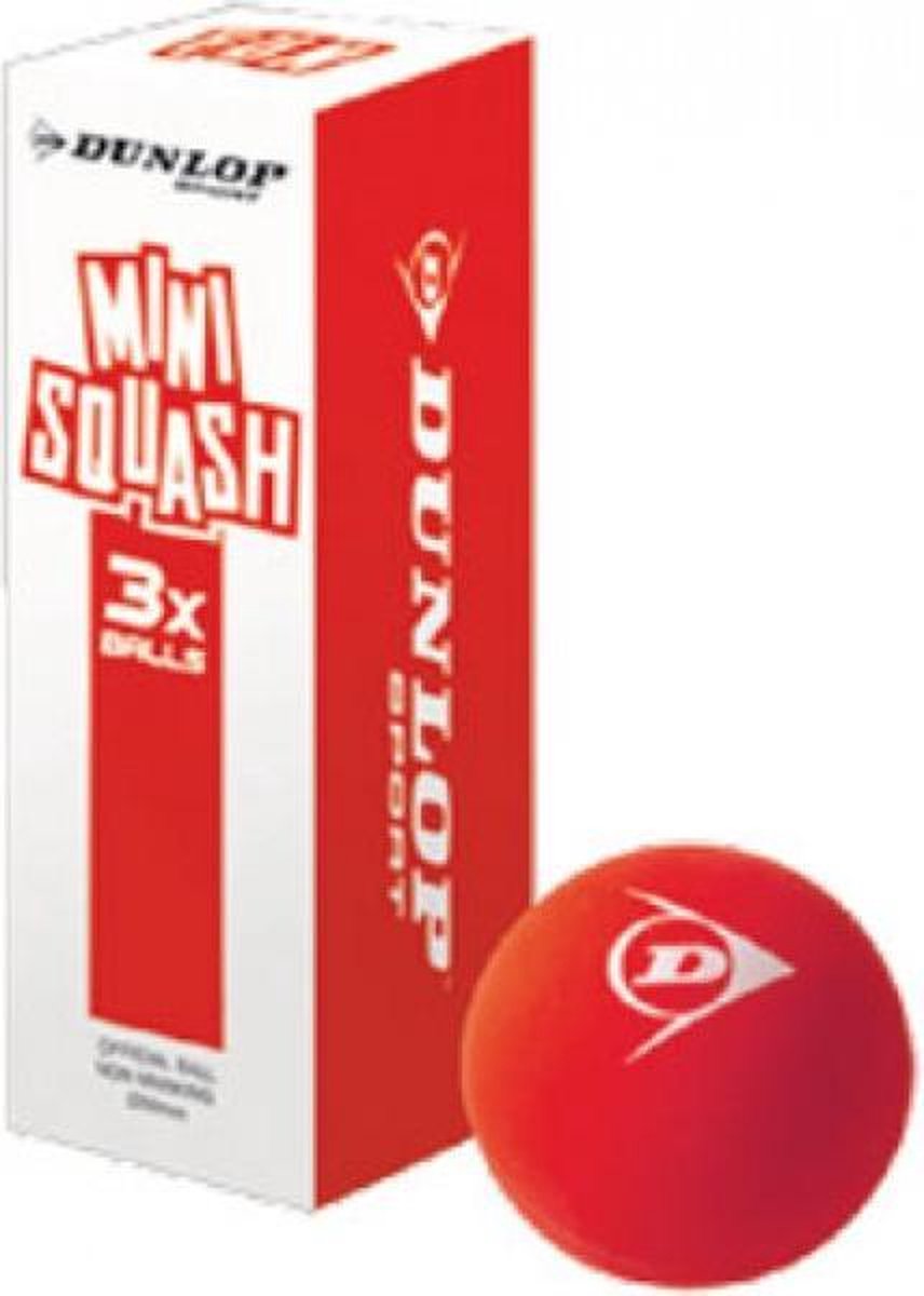 Dunlop Fun - Squash 3bal  - rood