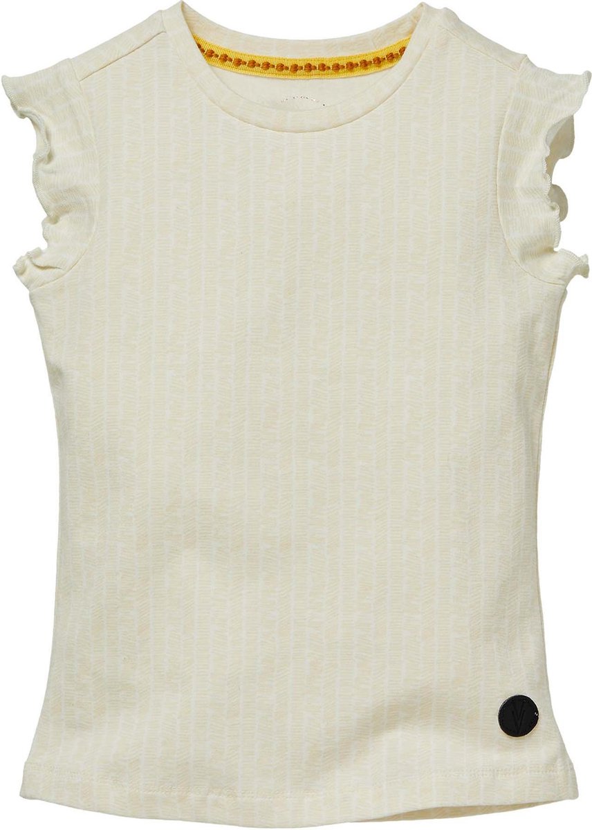 Levv shortsleeve Nicci cream white stripe voor meisjes - maat 86