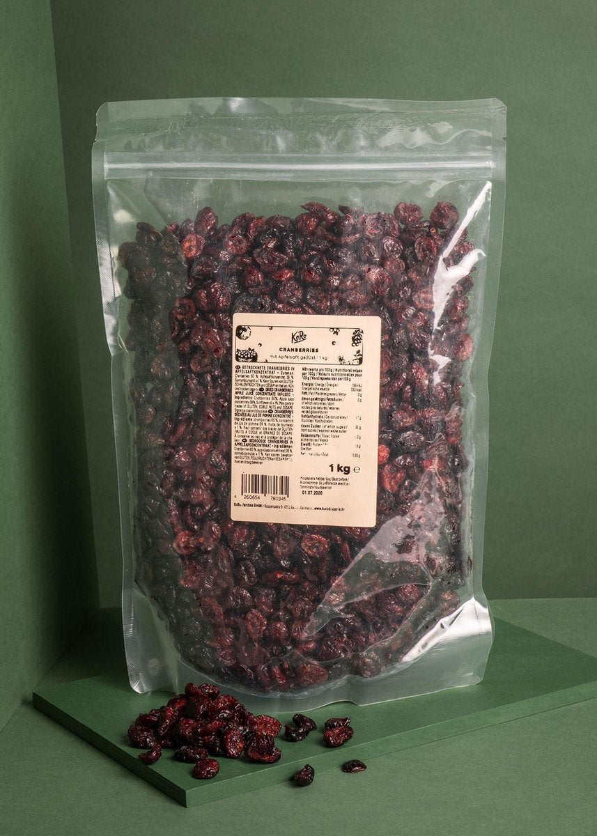 KoRo | Cranberries met appelsap gezoet | 1 kg