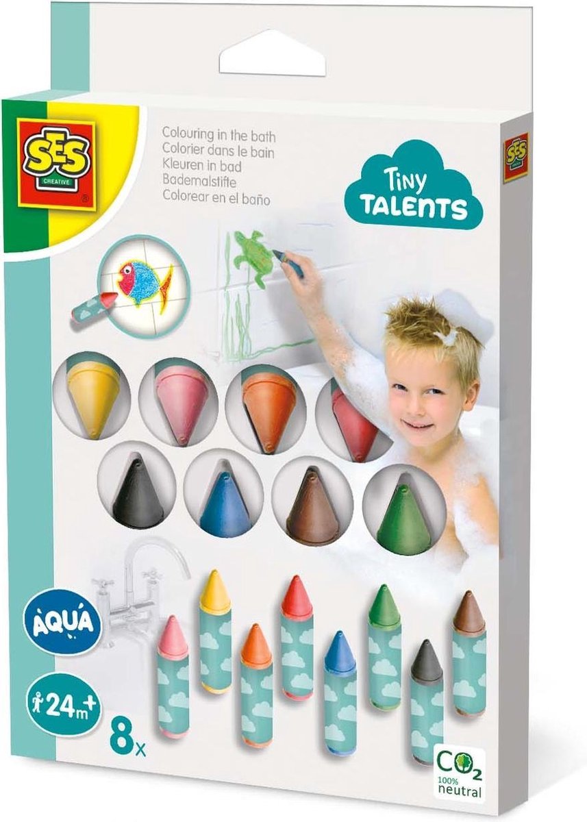 Kleuren in bad 8 pack - Tiny talents