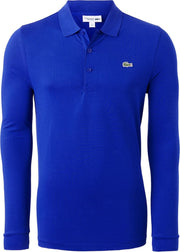 Lacoste Sport polo regular fit stretch - heren poloshirt lange mouwen - nachtblauw Cosmique -  Maat: 5XL