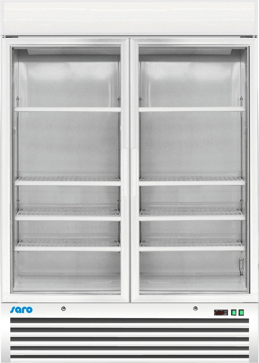 SARO Vrieskast met ventilator koeling 2 glasdeuren Model D 920