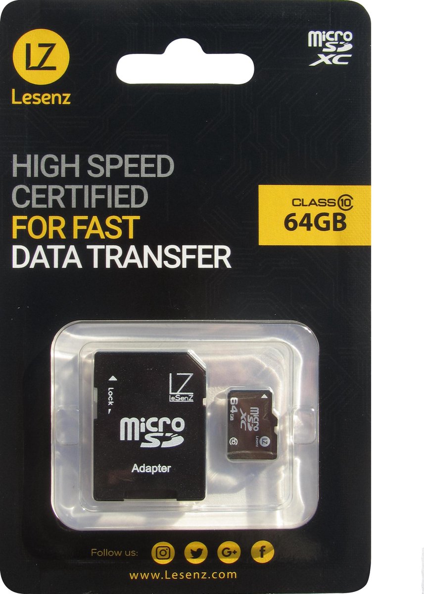 LeSenz Micro SD 64 gb class 10
