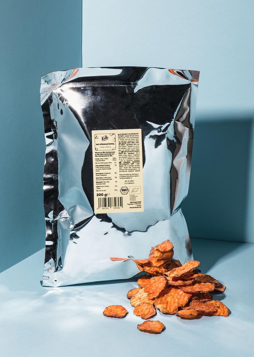 KoRo | Biologische zoete aardappelchips | 200 g
