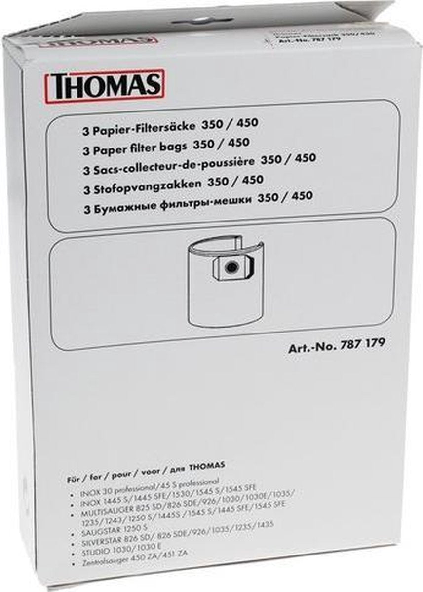 THOMAS - STOFZUIGERZAKKEN VOOR ALLE MODELLEN VAN 45L (3st) - 787179