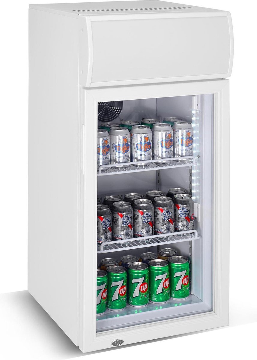 Horeca Mini Koeling Koelkast 1 Glasdeur | 80 Liter