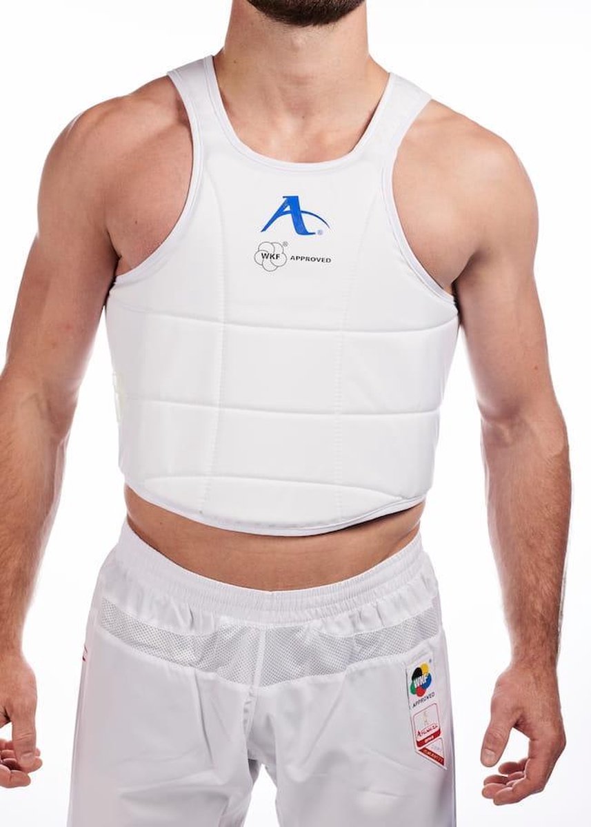 Karate-bodyprotector Arawaza WKF-approved | wit - Product Kleur: Wit / Product Maat: XS