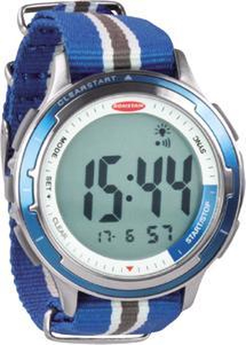 Ronstan CLEAR START™ 50mm blauw RVS Zeilhorloges RF4053-A met Canvas band