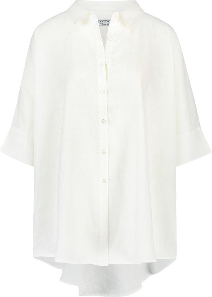 WALLIEN - Dames Zomerblouse - Off White - Wit