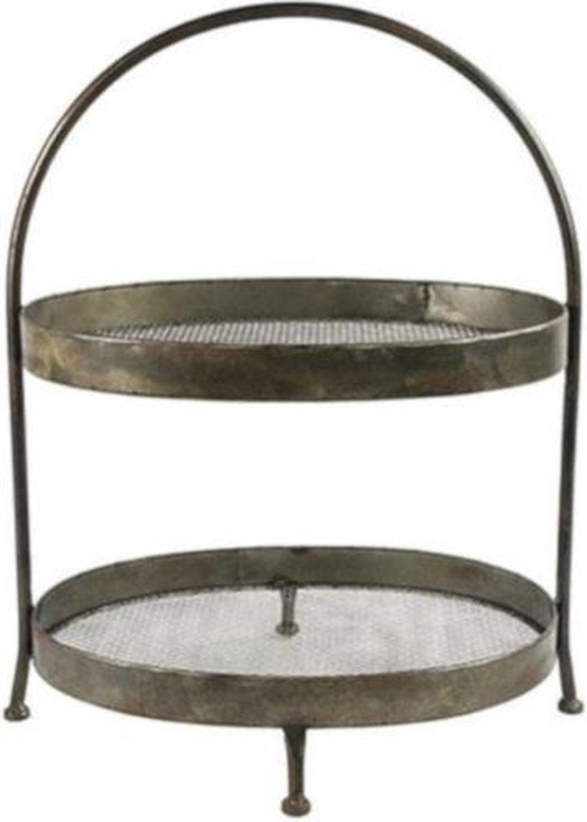 Countryfield Etagère Halvard M 34 X 47 X 63 Cm Nikkel Zwart