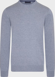 Licht blauw/grijze pullover | ronde hals | Katoen | XXL XXL