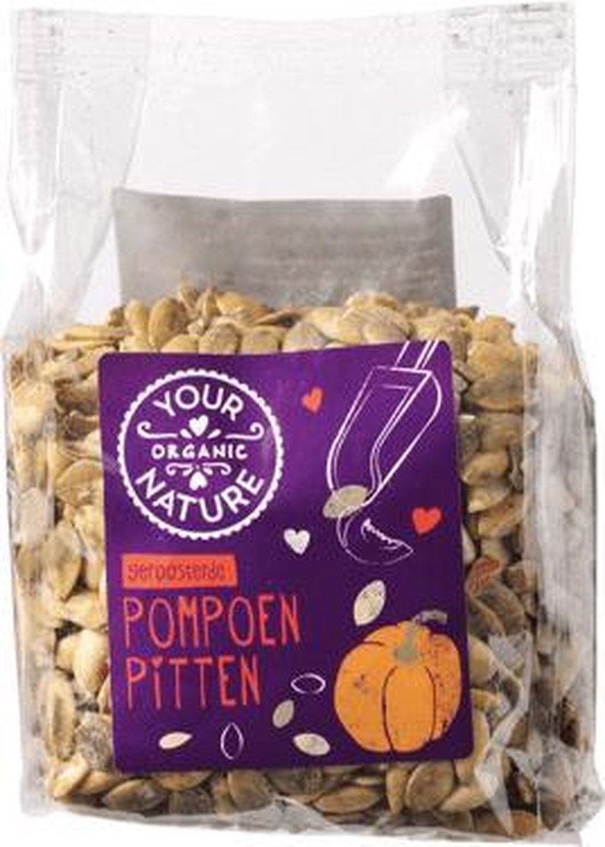 Geroosterde pompoenpitten Your Organic Nature - Zak 200 gram - Biologisch