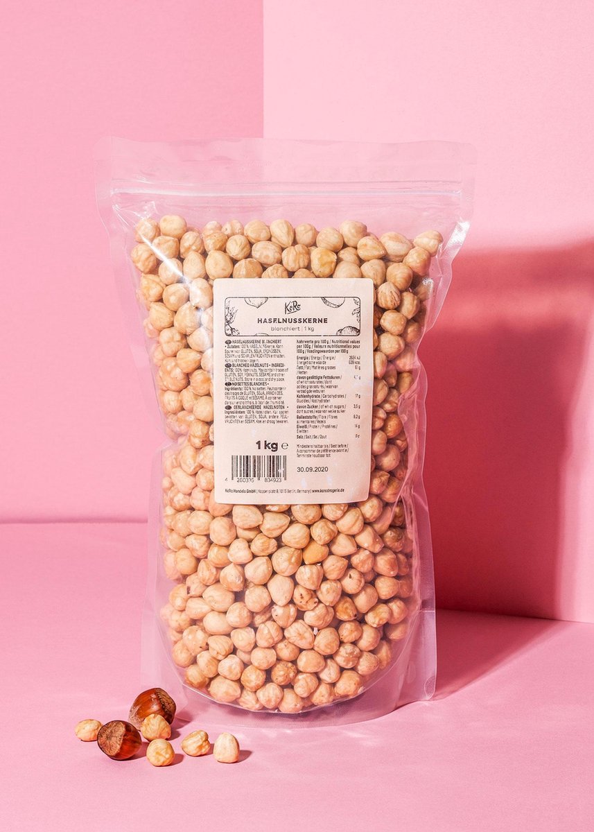 KoRo | Geblancheerde hazelnoten | 1 kg