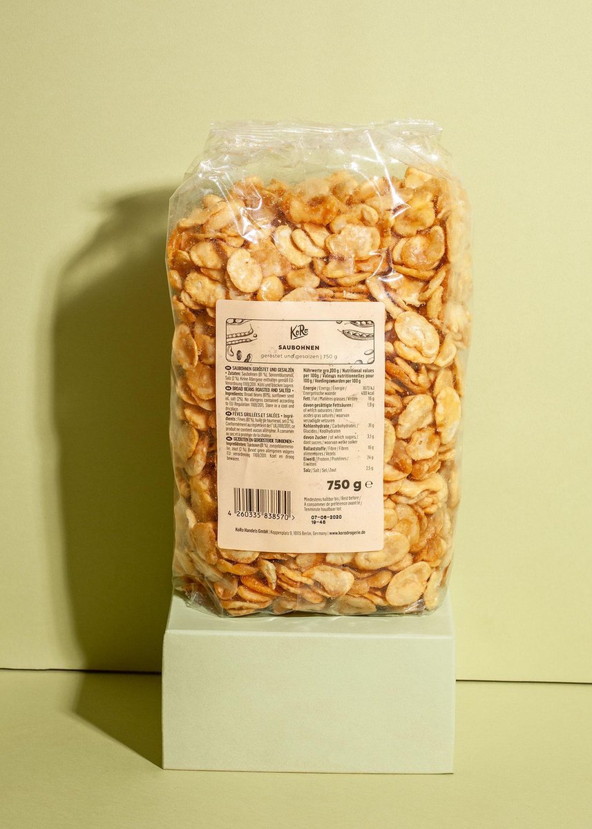 KoRo | Gezouten en geroosterde tuinbonen | 750 g