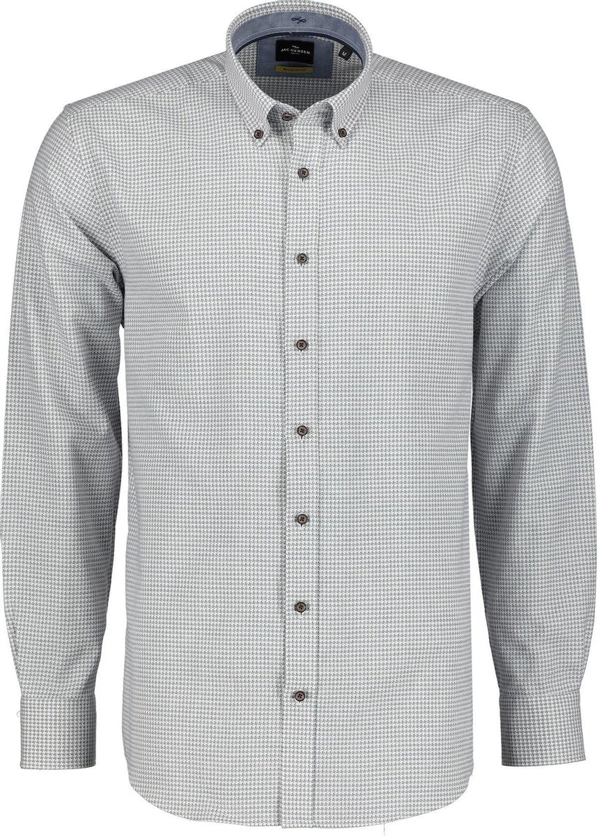 Jac Hensen Overhemd - Regular Fit - Blauw - 4XL Grote Maten